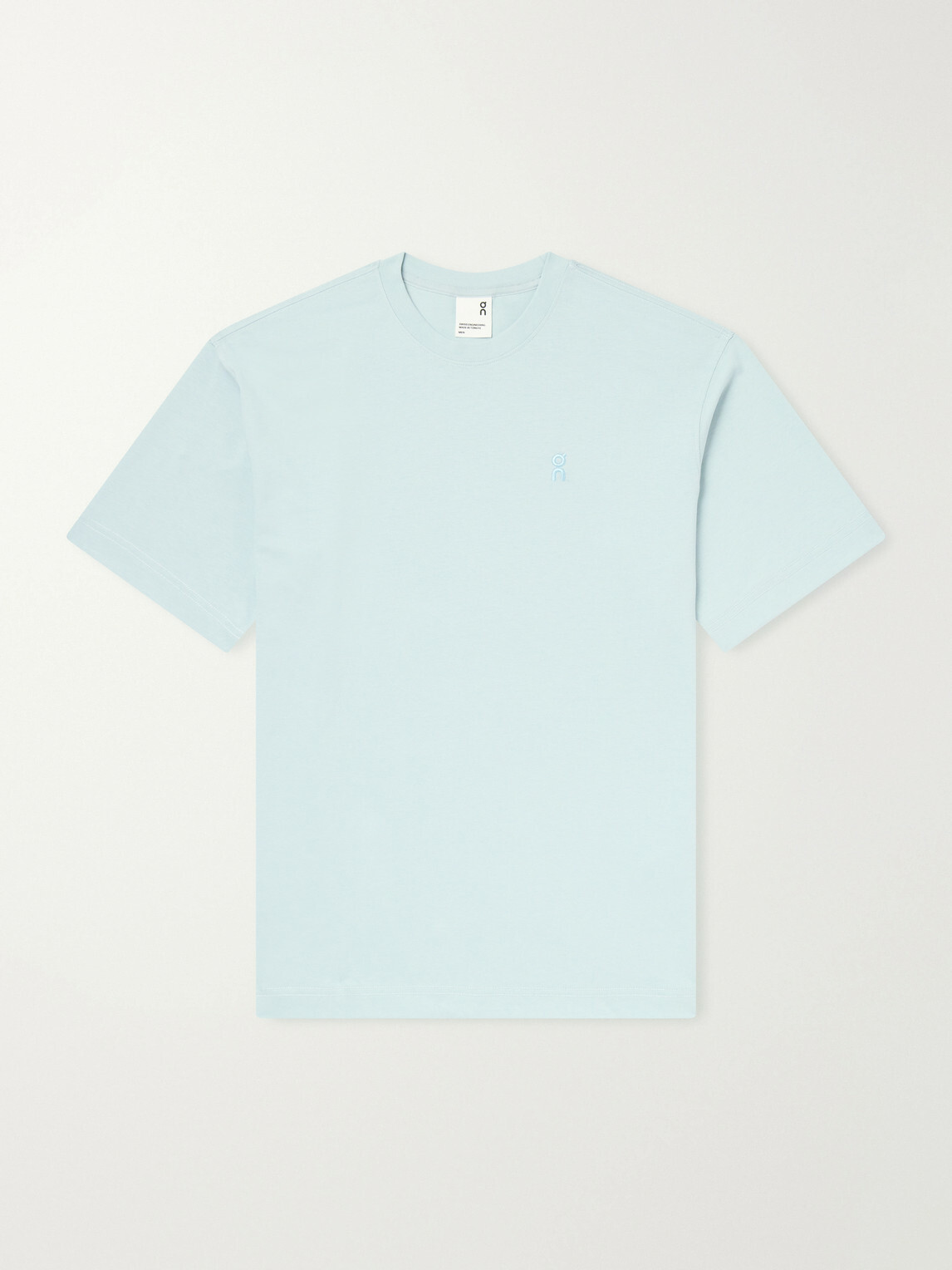On - Logo-Embroidered Organic Cotton T-Shirt - Blue