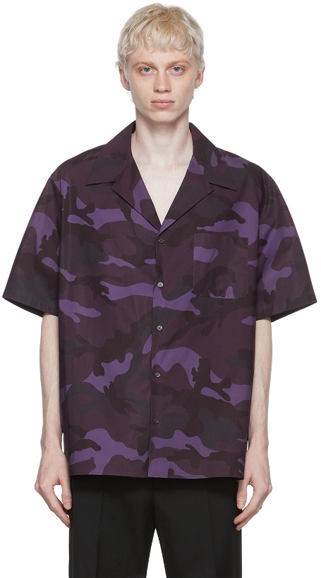 Photo: Valentino Purple Cotton Shirt