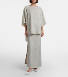 The Row Linen and silk maxi skirt