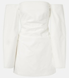 SIR Martina off-shoulder cotton poplin minidress