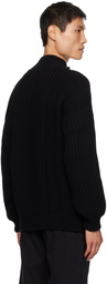 ZEGNA Black Vented Turtleneck