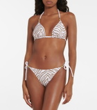 Heidi Klein St Tropez zebra-print bikini bottoms