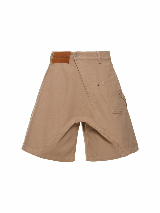 Photo: JW ANDERSON Twisted Cotton Workwear Shorts