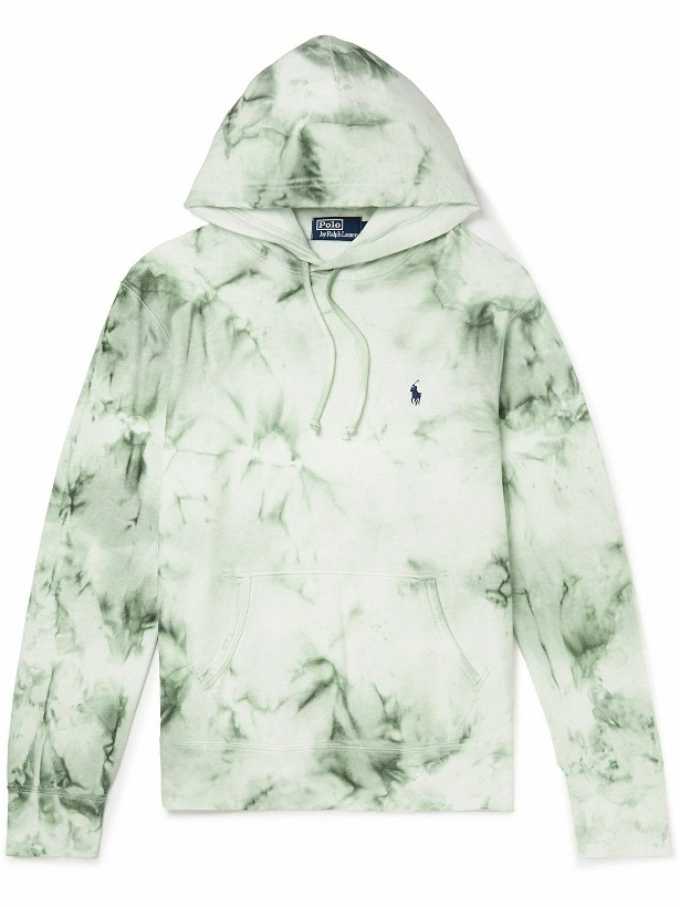 Photo: Polo Ralph Lauren - Tie-Dyed Cotton and Linen-Blend Jersey Hoodie - Green
