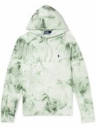 Polo Ralph Lauren - Tie-Dyed Cotton and Linen-Blend Jersey Hoodie - Green