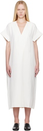 Studio Nicholson Off-White Cley Linen Midi Dress