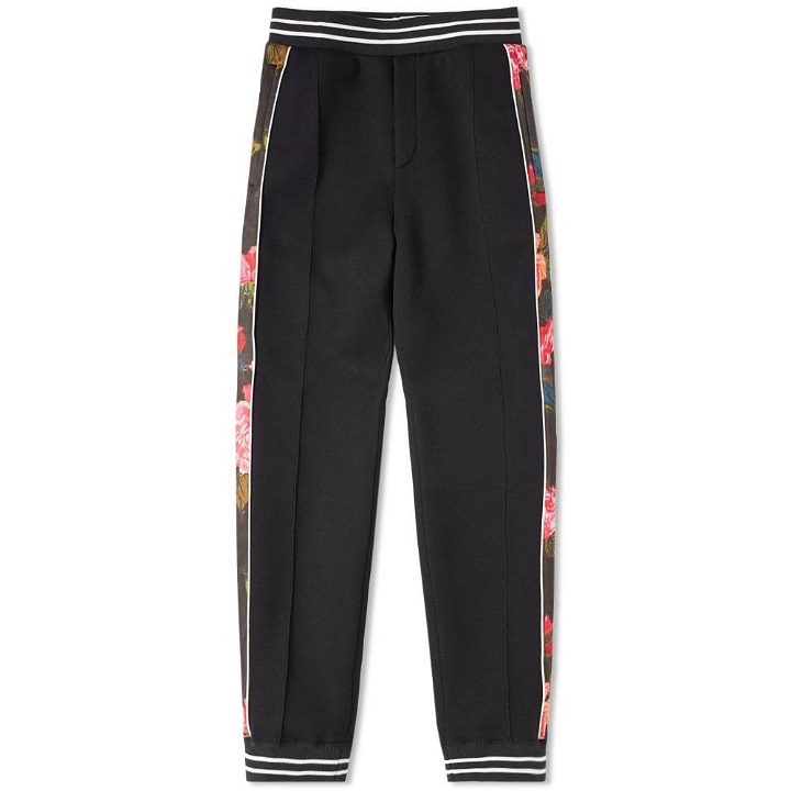 Photo: Alexander McQueen Floral Taped Jogger Black
