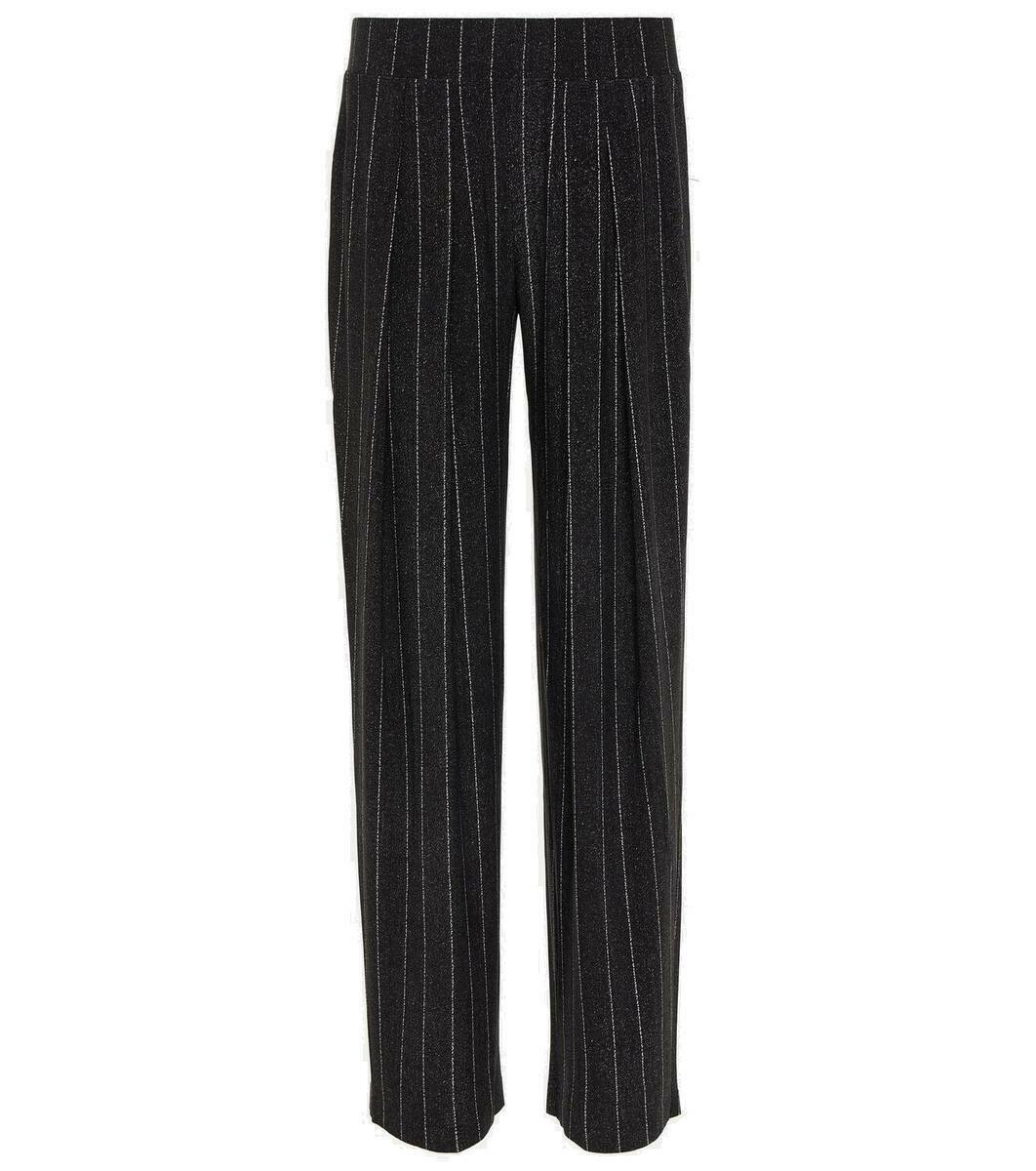 Norma Kamali Spat Legging in Woven Pinstripe