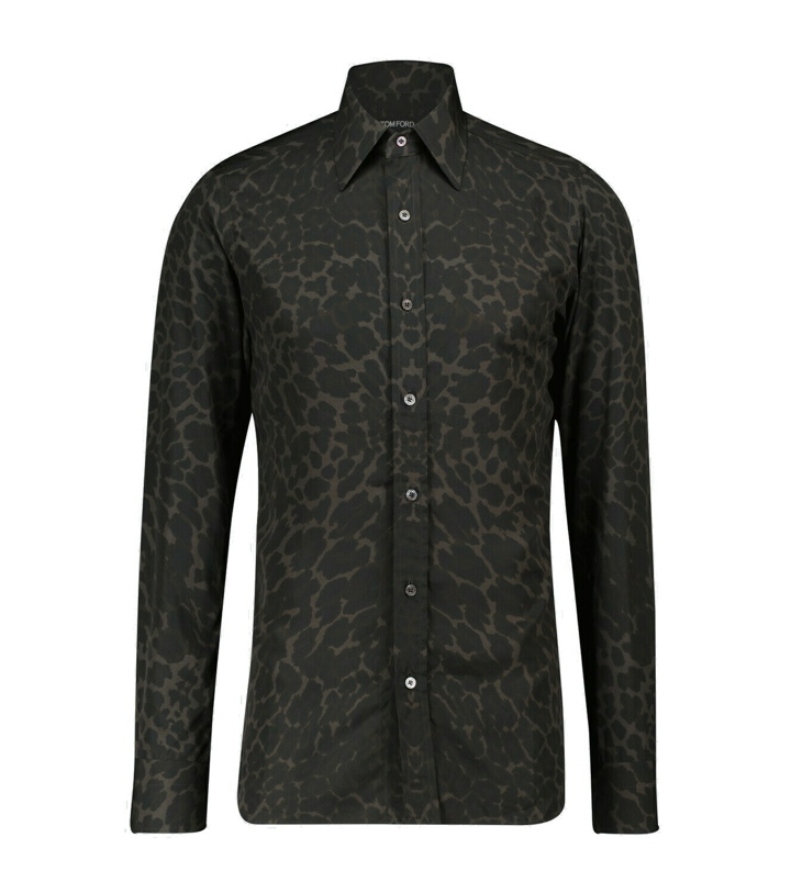 Photo: Tom Ford Leopard printed shirt