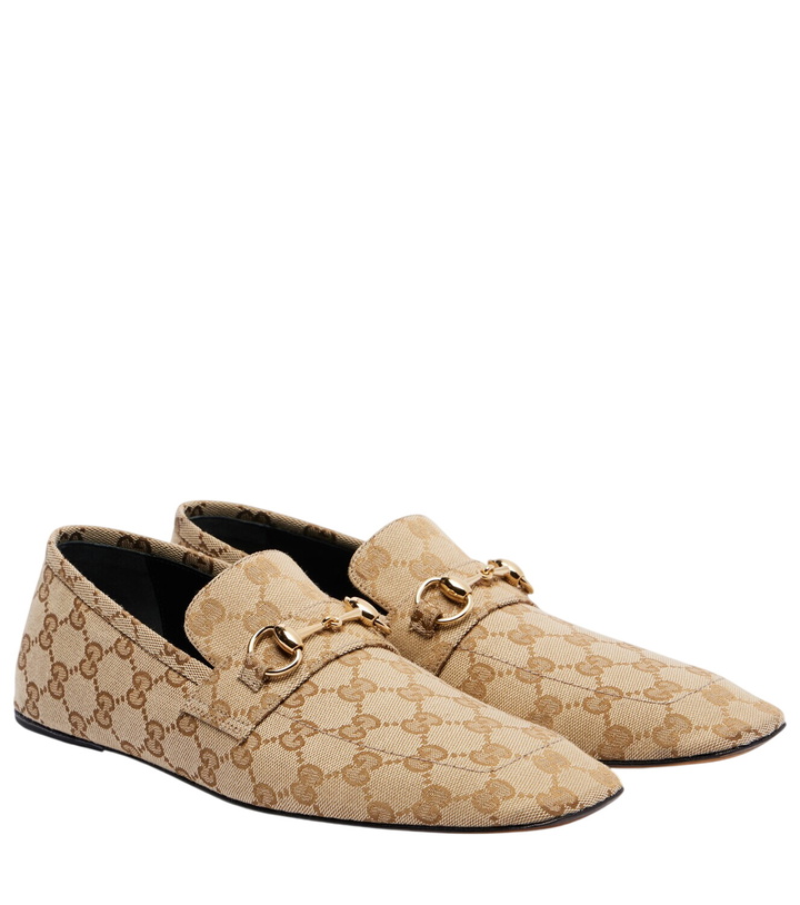 Photo: Gucci Horsebit GG Canvas loafers