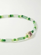 Luis Morais - Glass, Gold and Sapphire Beaded Bracelet