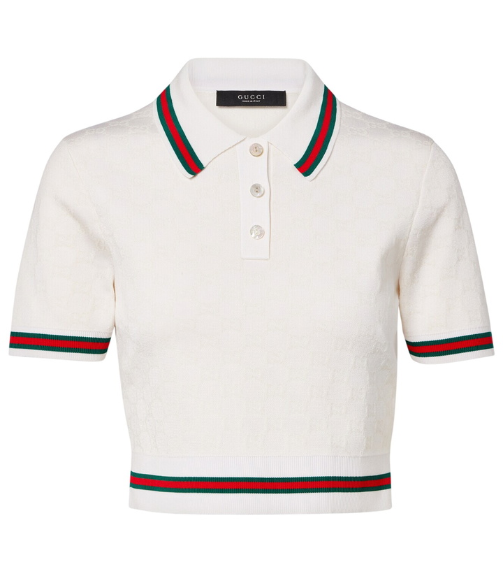 Photo: Gucci GG jacquard polo shirt