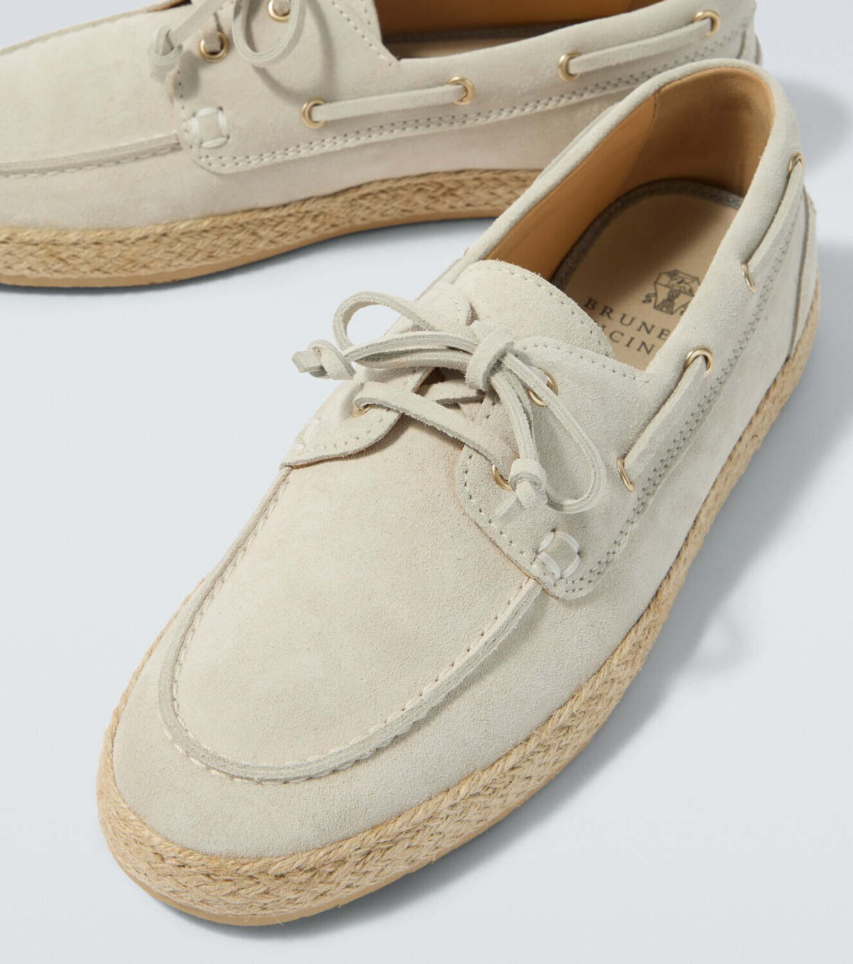 Brunello Cucinelli Suede boat shoes