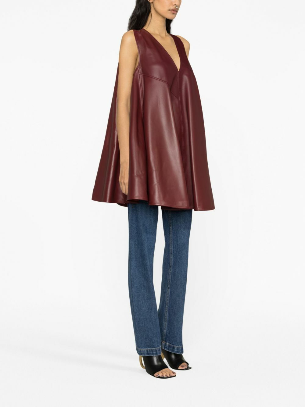 bottega leather dress Bottega Veneta Tasseled Leather Maxi Dress - Women - Mint Dresses