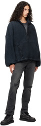Alexander Wang Blue Half-Zip Sweatshirt