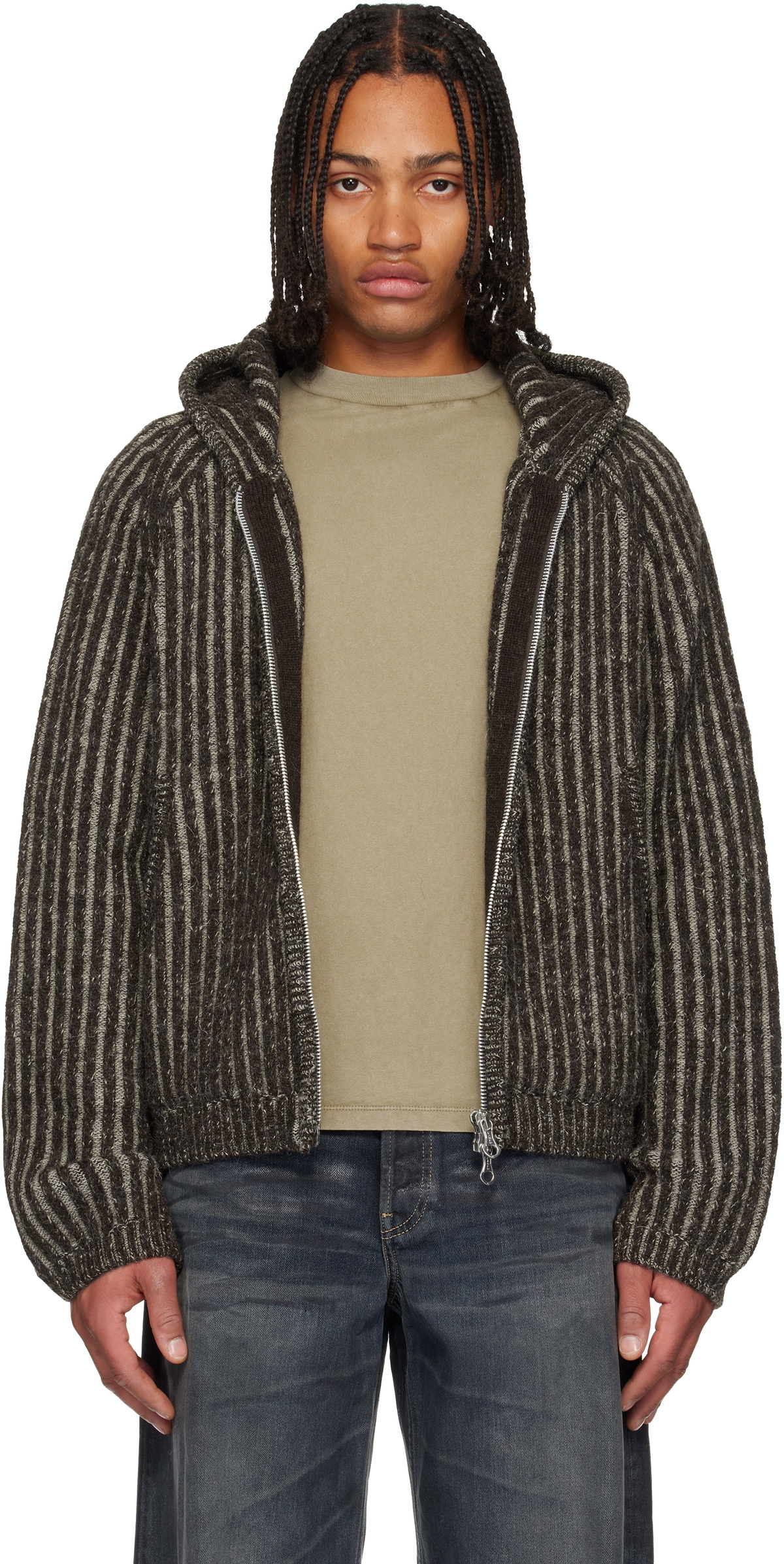 OUR LEGACY Brown Level Hoodie Our Legacy