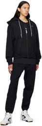 Nike Black Solo Swoosh Zip-Up Hoodie
