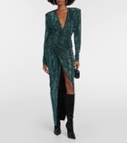 Alexandre Vauthier Embellished jersey maxi gown