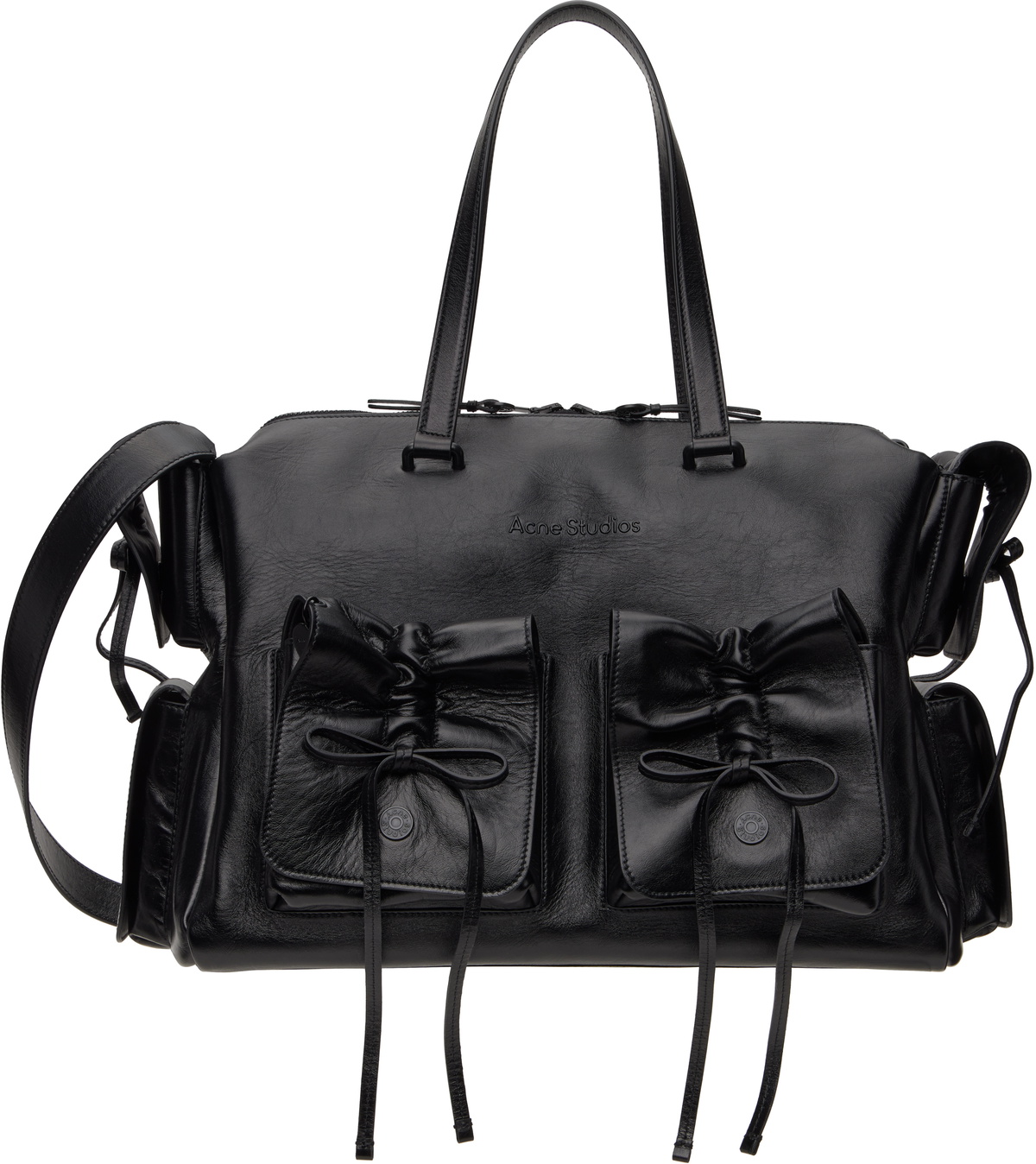 Acne Studios - Karen Kilimnik Logo-Embossed Printed Faux Leather