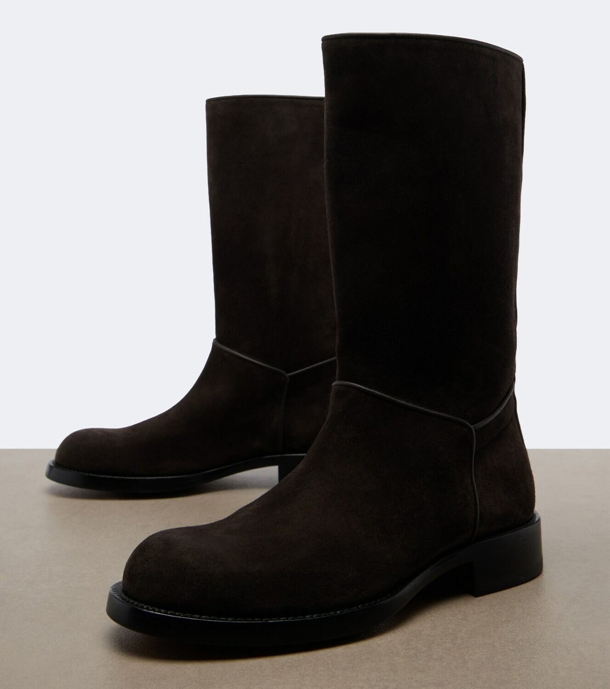 The Row Nobilis suede knee-high boots
