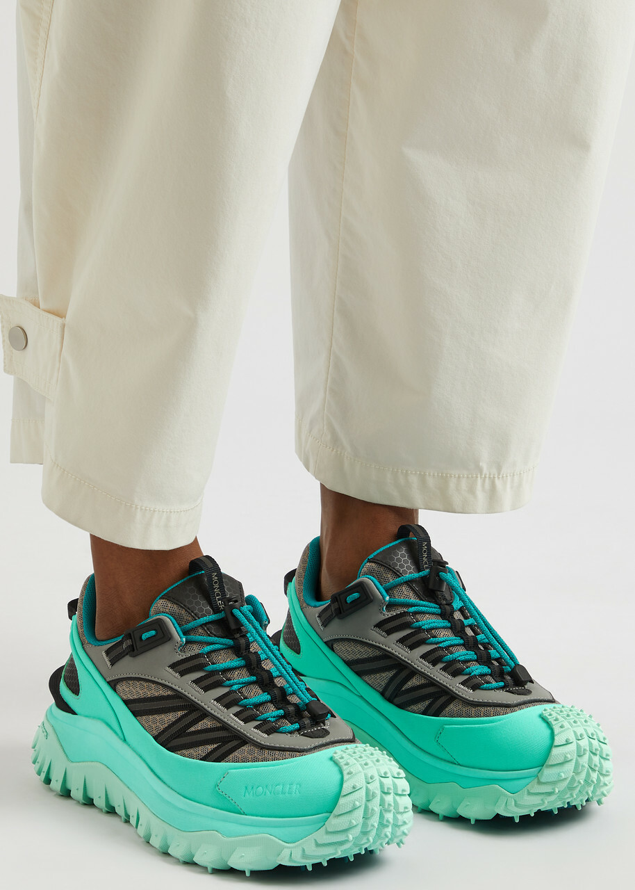 Moncler Trailgrip Panelled Gore-Tex Sneakers Blue Moncler