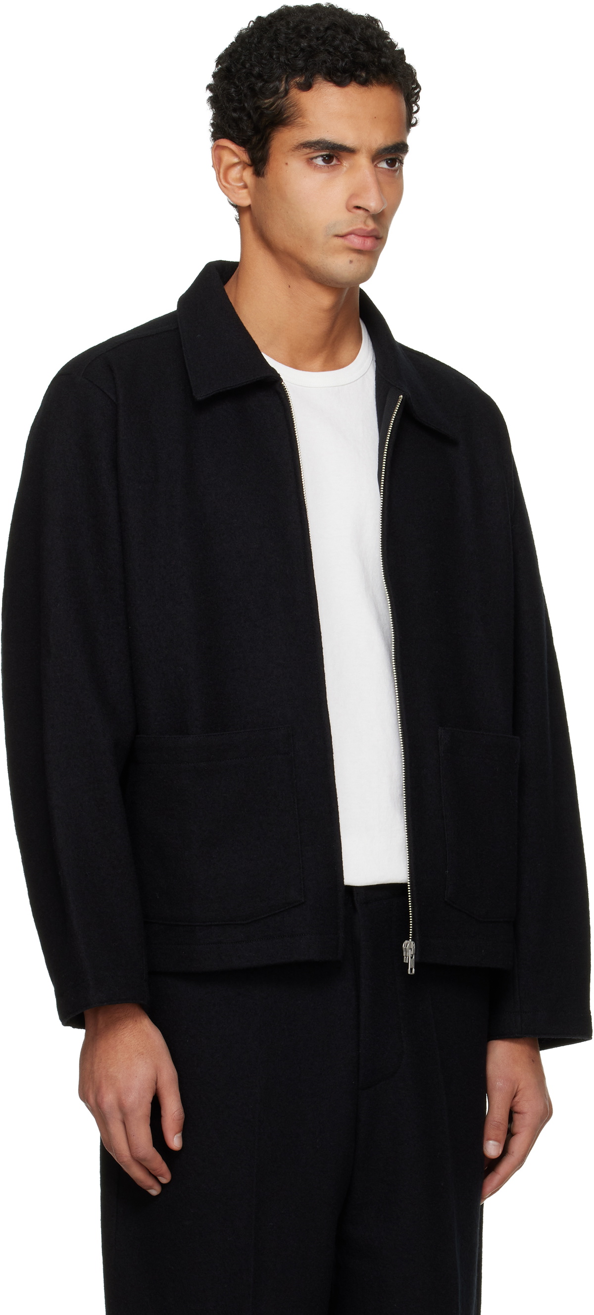 Lady White Co. Black Loma Blouson Jacket
