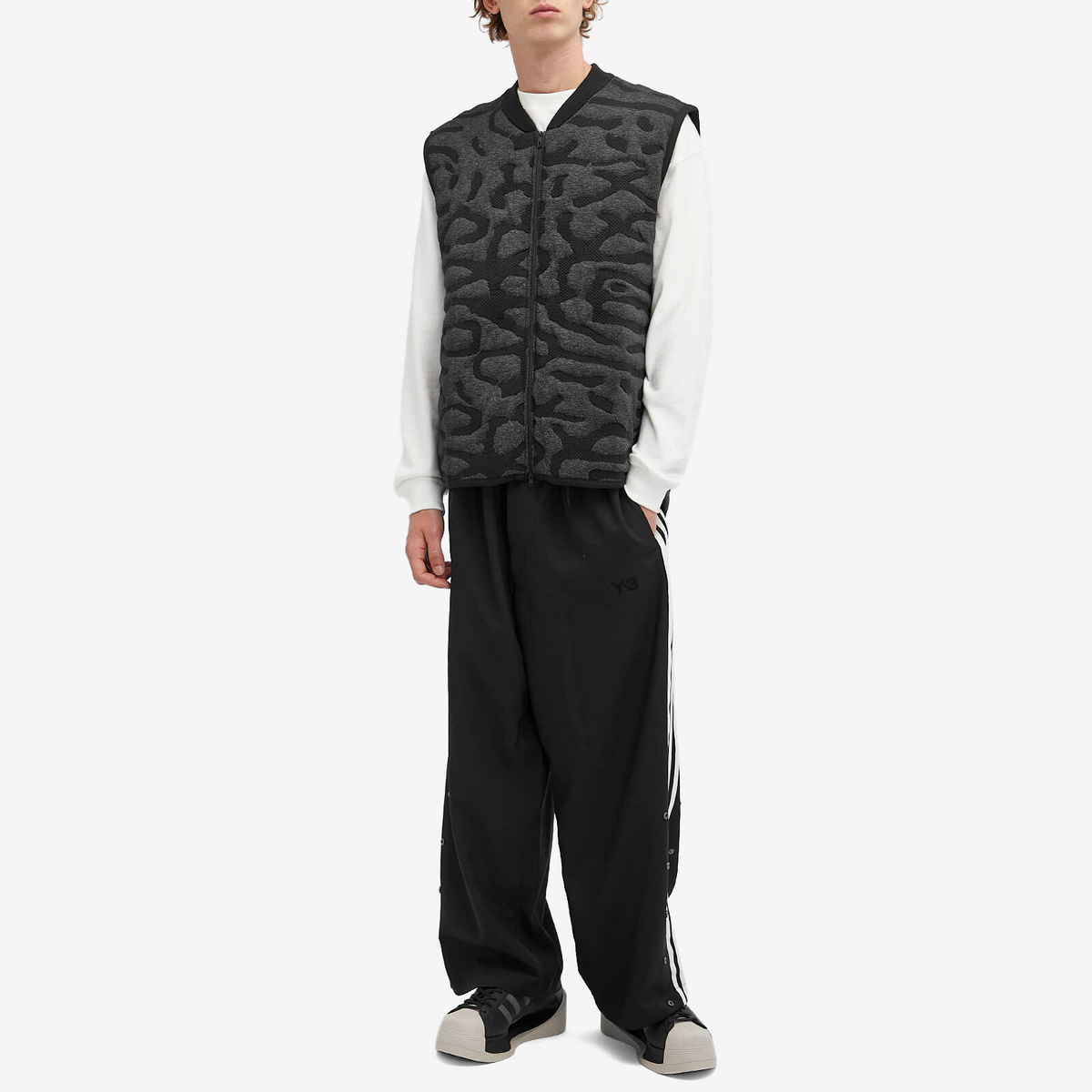 Y-3 アディダス ベスト GK4374 M CH1 FLE VEST adidas Y-3 CH1 Fleece Vest (Dark Grey / Black) GK4374