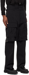 Juun.J Black Layered Cargo Pants