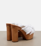Dolce&Gabbana Leather-trimmed clogs