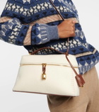 Loro Piana Extra Bag leather-trimmed shoulder bag