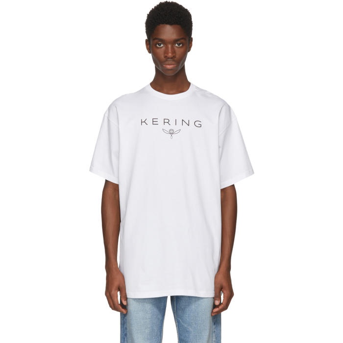 Photo: Balenciaga White Kering T-Shirt 