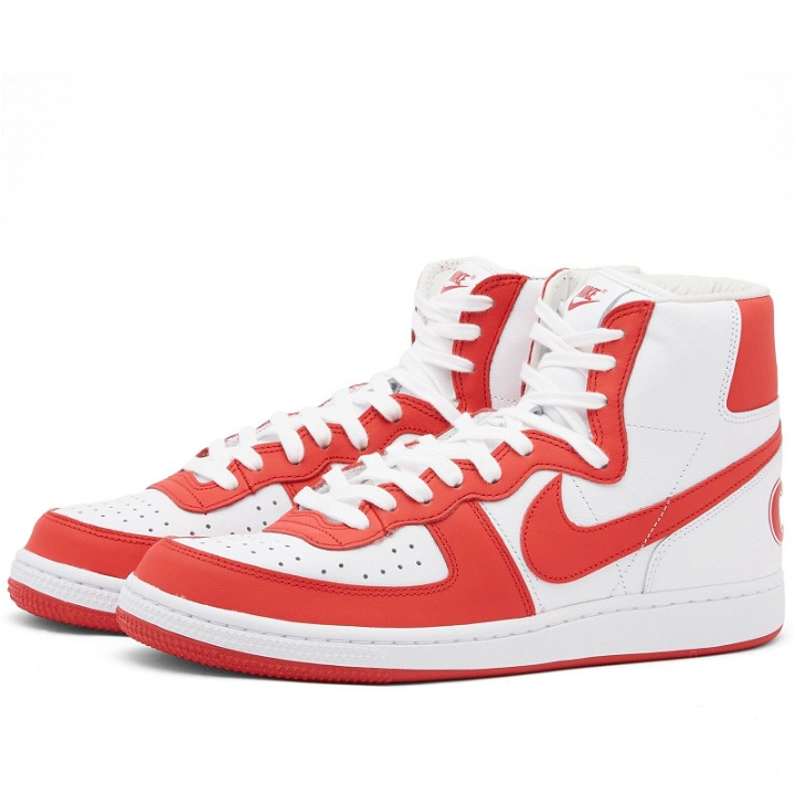 Photo: Comme des Garçons Homme Plus x Nike Terminator Sneakers in Red
