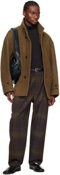 LEMAIRE Brown Boxy Coat