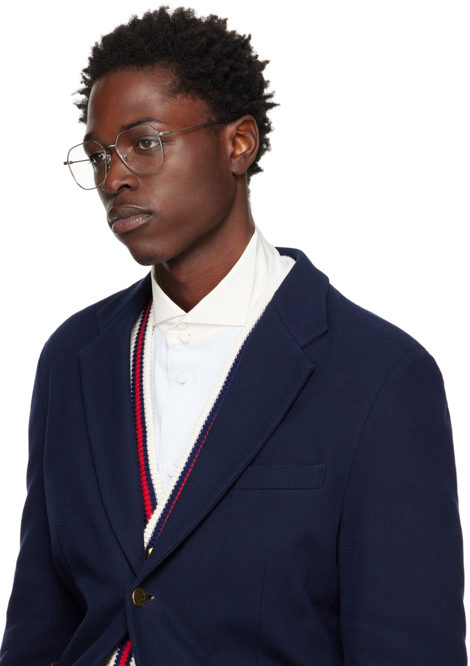 Gucci Silver Hexagonal Glasses Gucci