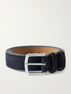 George Cleverley - 3cm Suede Belt - Blue