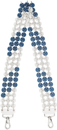 Stefan Cooke Blue & White Button Belt