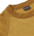 Club Monaco - Garment-Dyed Colour-Block Wool Sweater - Yellow