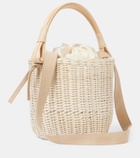 Ruslan Baginskiy Iza rattan-trimmed wicker basket bag