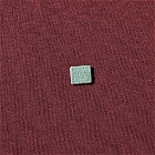 Acne Studios Exford Fade Face T-Shirt in Wine Red