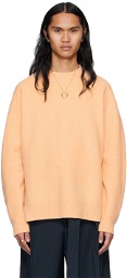 Jil Sander Orange Droptail Sweater