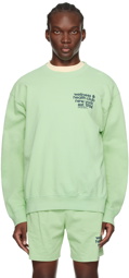Sporty & Rich Green USA Health Club Sweatshirt