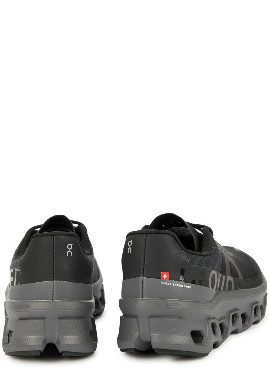 ON Cloudmonster Knitted Sneakers Black