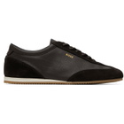 BOSS Brown Suede Trim Leather Sneakers