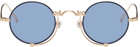 Matsuda Gold & Navy 10601H Sunglasses