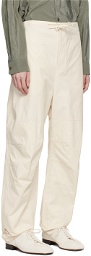 LEMAIRE Off-White Maxi Trousers