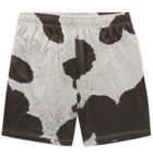 John Elliott - Practice Cow-Print Mesh Shorts - White