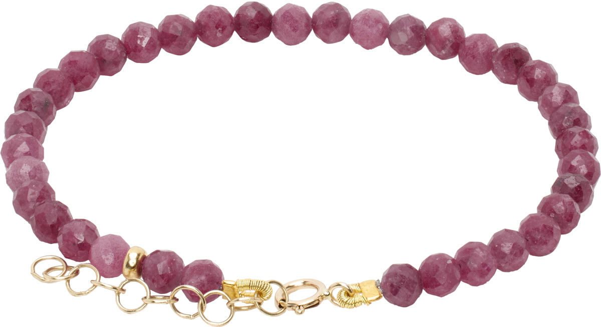 JIA JIA Pink Birthstone July Ruby Bracelet