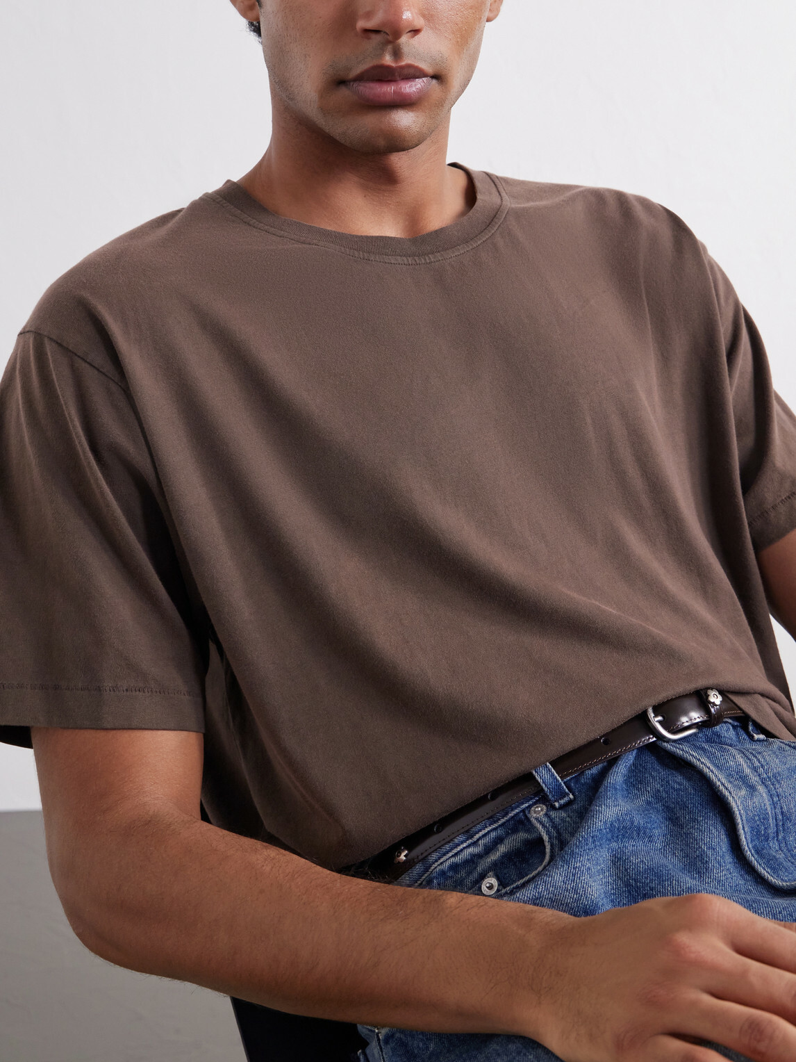 mfpen - Organic Cotton-Jersey T-Shirt - Brown