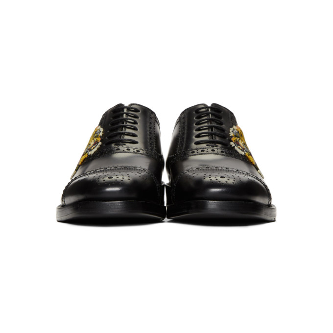 Gucci Tiger Brogue Dress Shoes Size 9.5 Gucci Black Tiger Appeal Brogues Gucci main image 2