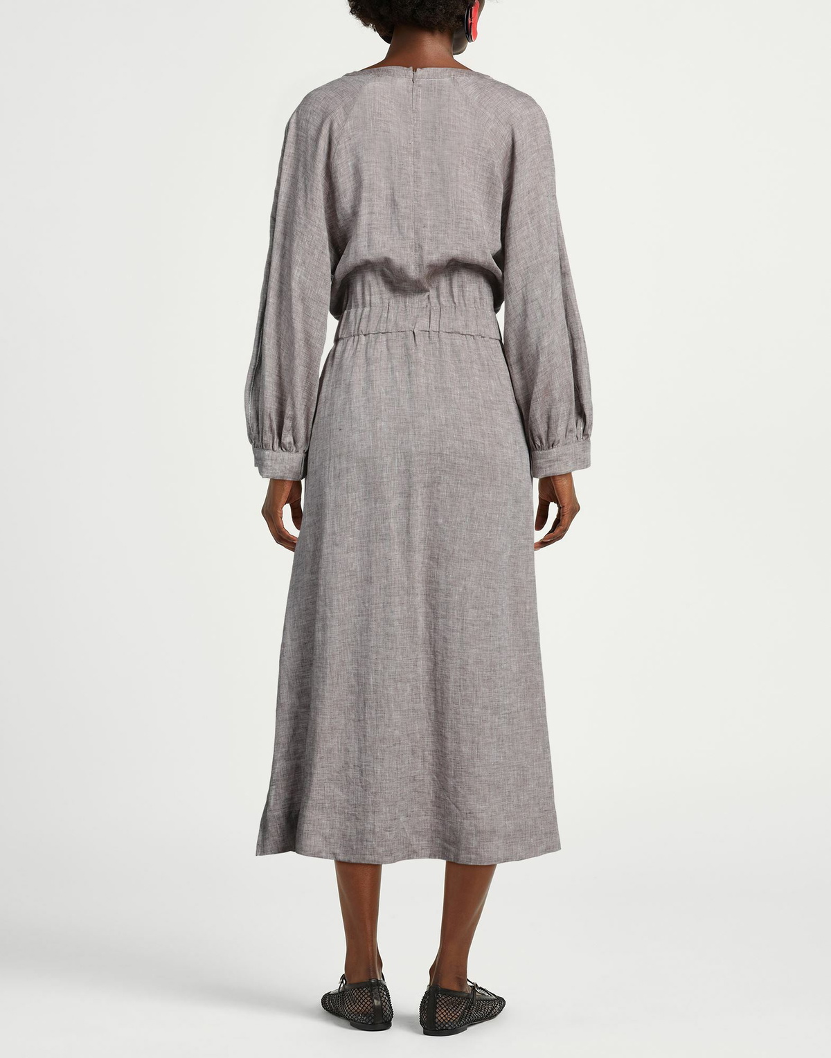 Peserico Womens Midi dress Chocolate in Brown